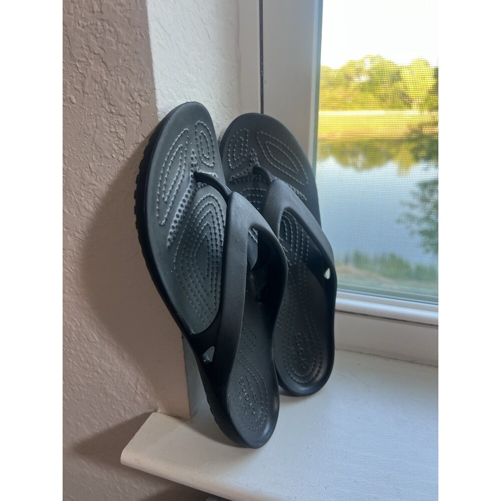 Crocs Kadee II Flip Flop in Black Women’s Size 6 - Picture 5 of 9